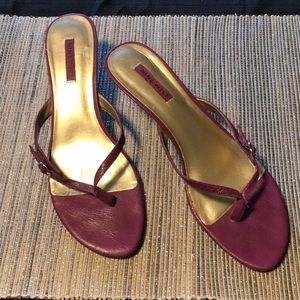 Nine West Purple Kitten Heel Sandal US 11M
